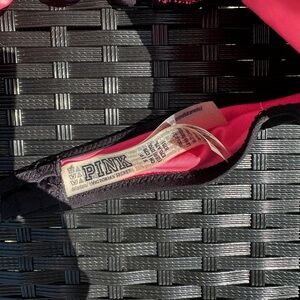 PINK Victoria's Secret Black and Pink Swimwear